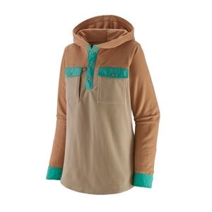 Patagonia Women's Long Sleeve Hooded Early Rise Shirt S dark camel color